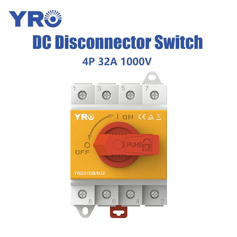 4P 32A 1000V DC Divonnector Switch