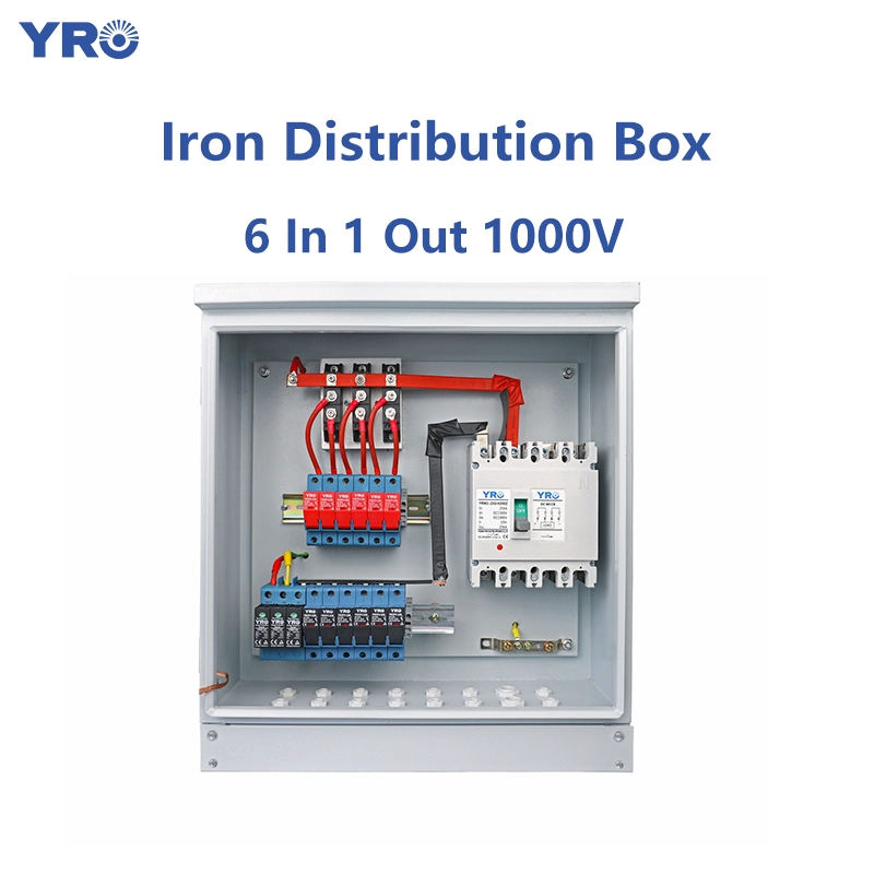 6 I 1 OUT 1000V DC Iron Distribution Box