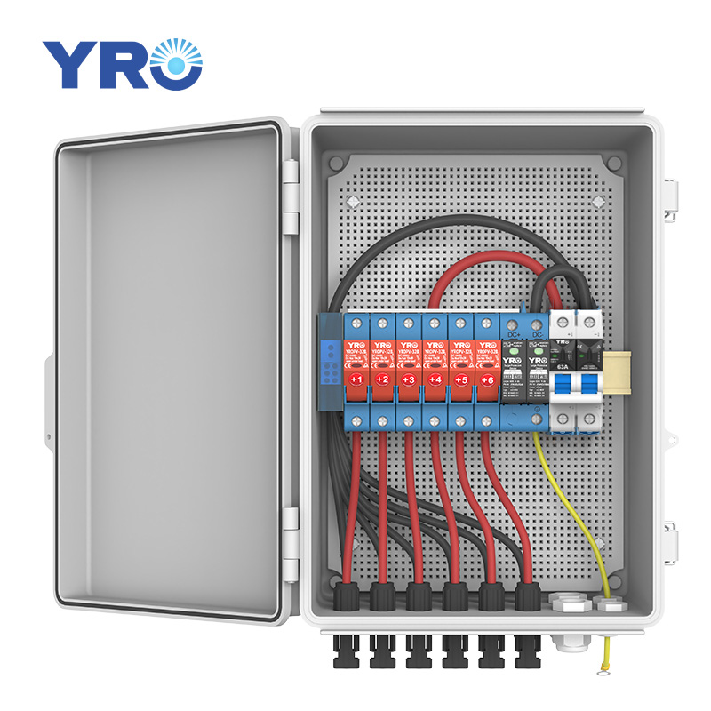 6 in 1 ut 500V DC ABS distributionslåda